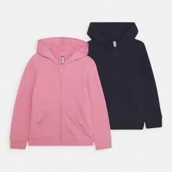 Friboo Niños GIRLS BASIC 2 PACK - Sudadera Con Cremallera - Pink/dark Blue