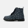 Friboo Niños Botines Con Cordones - Dark Blue