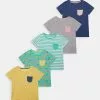 Friboo Niños POCKET TEE 5 PACK - Camiseta Estampada - Multi-coloured - 917_green - 602_yellow - 202