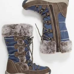 Friboo Niños Botas Para La Nieve - Brown