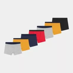 Friboo Niños BOYS SHORTS 7 PACK - Culotte - Multi-coloured/grey/red