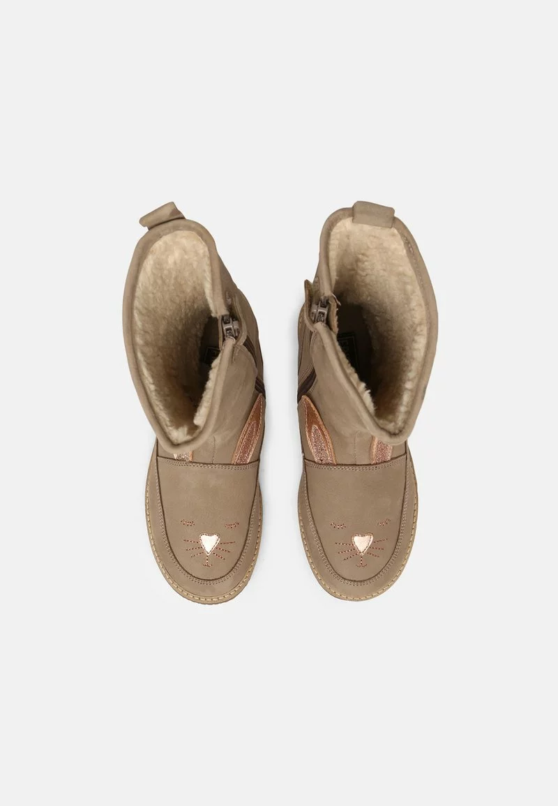 Friboo Niños LEATHER - Botas - Taupe 6 Friboo Niños LEATHER - Botas - Taupe - Imagen 4