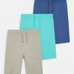 Friboo Niños SOLID 3 PACK - Pantalones Deportivos - Grey/blue /turquoise