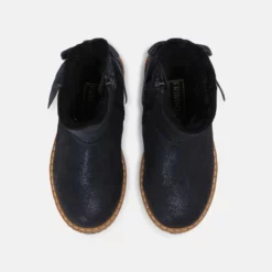 Friboo Niños LEATHER - Botas Para La Nieve - Dark Blue -Tienda Friboo barata 38f84e577b4c4b7b94750eeb270b23c5