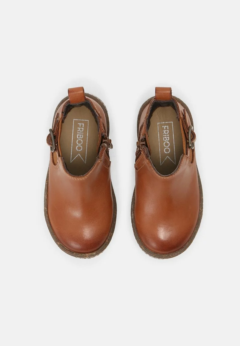 Friboo Unisexo LEATHER BOOTIES - Botines - Cognac 6 Friboo Unisexo LEATHER BOOTIES - Botines - Cognac - Imagen 4