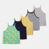 Friboo Niños STRAPPY VEST 5 PACK - Top - Multi-coloured - 917_yellow - 202_dark Blue - 503 -Tienda Friboo barata 437b7bf4871a49bcb3d0144617913401