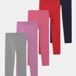 Friboo Niños 5 PACK - Leggings - Pink/light Pink/red