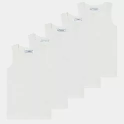 Friboo Niños VEST UNISEX 5 PACK - Camiseta Interior - White