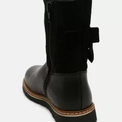 Friboo Niños LEATHER - Botas Para La Nieve - Black -Tienda Friboo barata 5640f85b7f5e403cb89d3babf5308741