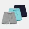 Friboo Niños SOLID SPORT 3 PACK - Shorts - Grey / Dark Blue /turquoise -Tienda Friboo barata 5972bc651d0a440ab94bfe52669491d5