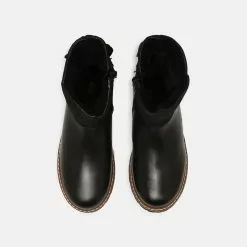 Friboo Niños LEATHER - Botas Para La Nieve - Black -Tienda Friboo barata 64139b4c186a4932bdd843584b404c7d