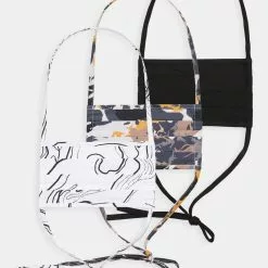 Friboo Unisexo 3 PACK - Mascarilla De Tela - Off-white/multi/black