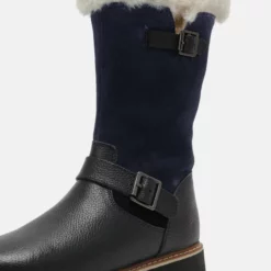 Friboo Niños LEATHER - Botas Para La Nieve - Dark Blue -Tienda Friboo barata 81ed21f49212421cbb67d61ee155b327