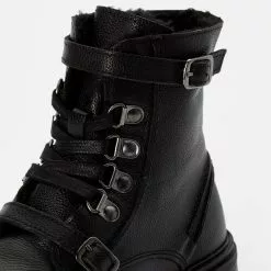 Friboo Niños LEATHER BOOTIES - Botines Con Cordones - Black -Tienda Friboo barata 8551ebe38f9c4275b74b28377f4646b5