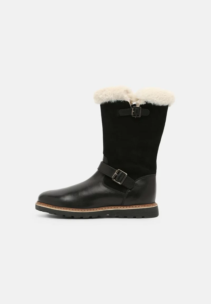 Friboo Niños LEATHER - Botas Para La Nieve - Black 3 Friboo Niños LEATHER - Botas Para La Nieve - Black