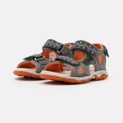 Friboo Niños LEATHER - Sandalias De Senderismo - Dark Grey -Tienda Friboo barata 90da2ed24bfe49a1b658830a0650511c