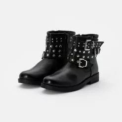 Friboo Niños LEATHER BOOTIES - Botines Camperos - Black -Tienda Friboo barata 94d007710ea94fc8b7c48257b91a2a92