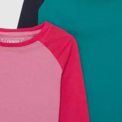 Friboo Niños 4 PACK - Camiseta De Manga Larga - Pink/dark Blue/turquoise -Tienda Friboo barata 962a0eddfe384cd786e2afd4de587454