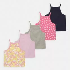 Friboo Niños STRAPPY VEST 5 PACK - Top - Multi-coloured/ Pink/ Yellow