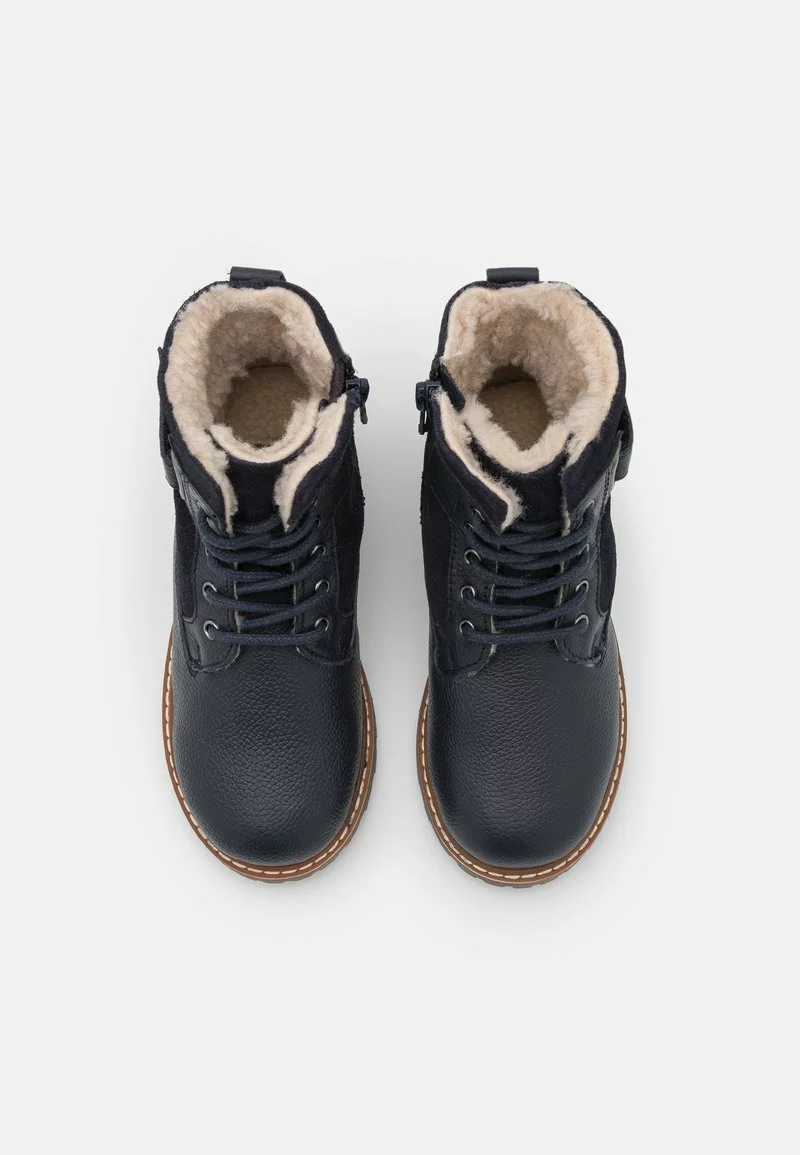 Friboo Niños LEATHER - Botines Con Cordones - Dark Blue 6 Friboo Niños LEATHER - Botines Con Cordones - Dark Blue - Imagen 4