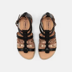 Friboo Niños LEATHER - Sandalias - Black -Tienda Friboo barata b81f342ff57545de9d1fbbf502a57b0f