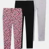 Friboo Niños BASIC GIRLS 3 PACK - Leggings - Pink - 402_grey - 102_black - 802 -Tienda Friboo barata c0edb8ffa30a4f519ce546294f1b6b0a