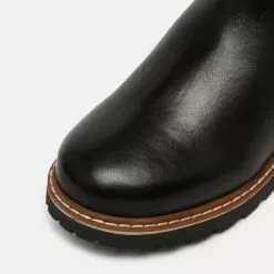 Friboo Niños LEATHER - Botas Para La Nieve - Black -Tienda Friboo barata d16b2b4cacd24a338742fd979e3e25df