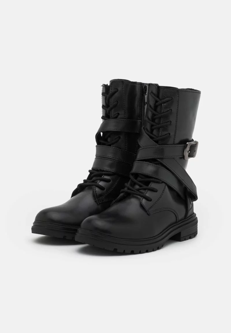 Friboo Niños LEATHER - Botas Con Cordones - Black 5 Friboo Niños LEATHER - Botas Con Cordones - Black - Imagen 3