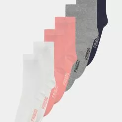 Friboo Niños 7 PACK - Calcetines - White/pink/grey