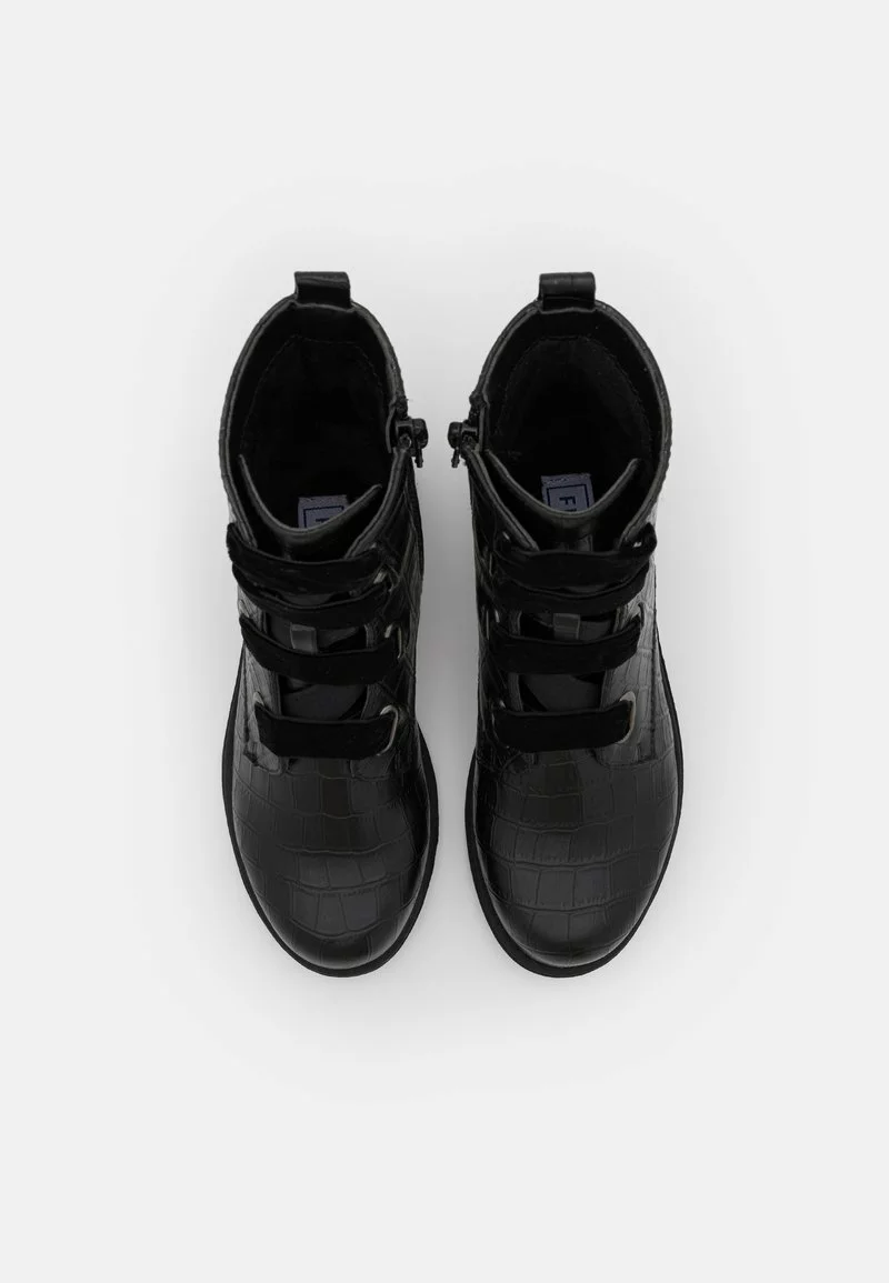 Friboo Niños Botines Con Cordones - Black 6 Friboo Niños Botines Con Cordones - Black - Imagen 4