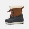 Friboo Niños LEATHER UNISEX - Botas Para La Nieve - Cognac