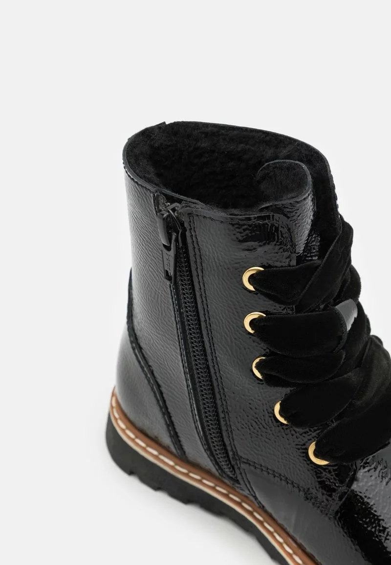 Friboo Niños LEATHER - Botines Con Cordones - Black 8 Friboo Niños LEATHER - Botines Con Cordones - Black - Imagen 6