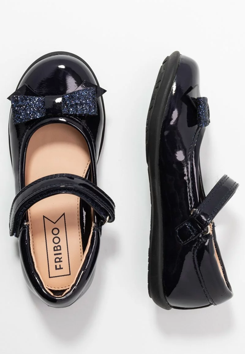 Friboo Niños Bailarinas Con Hebilla - Dark Blue 3 Friboo Niños Bailarinas Con Hebilla - Dark Blue