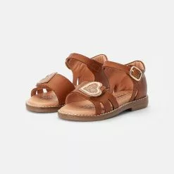 Friboo Niños LEATHER SANDALS - Sandalias - Cognac